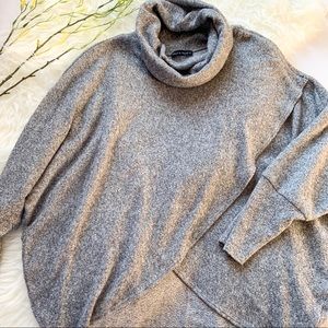 Nally & Millie crossover cowl neck top